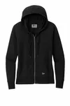 New Era Women's Thermal Full-Zip Hoodie LNEA141 BLACK