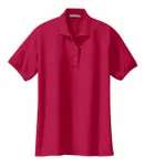 Port Authority Women's Silk Touch Polo. L500 RED