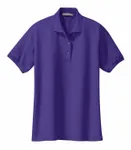 Port Authority Women's Silk Touch Polo. L500 PURPLE