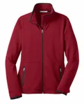 Port Authority Women's Pique Fleece Jacket. L222 Garnet Red