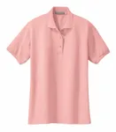Port Authority Women's Silk Touch Polo. L500 Light Pink
