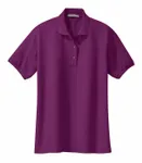 Port Authority Women's Silk Touch Polo. L500 Deep Berry