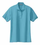 Port Authority Women's Silk Touch Polo. L500 Maui Blue