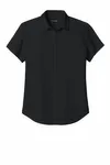 Port Authority Women's Short Sleeve UV Dockside Shirt LW963 Deep Black