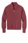 OGIO Women's Transcend 1/4-Zip LOG861 Soft Ruby