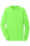 Port & Company Beach Wash Garment-Dyed Long Sleeve Tee PC099LS Neon Green