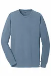 Port & Company Beach Wash Garment-Dyed Long Sleeve Tee PC099LS Denim Blue