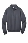 Port & Company Core Fleece 1/4-Zip Pullover Sweatshirt PC78Q Heather Navy
