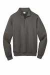 Port & Company Core Fleece 1/4-Zip Pullover Sweatshirt PC78Q Charcoal