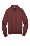 Port & Company Core Fleece 1/4-Zip Pullover Sweatshirt PC78Q Maroon