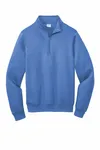 Port & Company Core Fleece 1/4-Zip Pullover Sweatshirt PC78Q Heather Royal