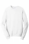Port & Company Fan Favorite Fleece Crewneck Sweatshirt. PC850 WHITE