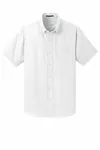 Port Authority Short Sleeve SuperPro Oxford Shirt. S659 WHITE