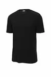 Sport-Tek PosiCharge Tri-Blend Wicking Draft Tee. ST410 Black/ Black Triad Solid