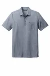 TravisMathew Oceanside Heather Pocket Polo TM1MY404 Blue Nights Heather