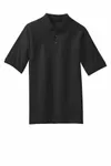 Port Authority Tall Silk Touch Polo with Pocket. TLK500P BLACK