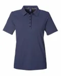 Women's Crownlux Performance® Geo Polo Navy/ French Blue