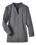 Women's Crown Collection® Stretch Broadcloth Three-Quarter Sleeve Blouse Graphite