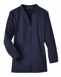 Women's Crown Collection® Stretch Broadcloth Three-Quarter Sleeve Blouse Navy