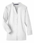 Women's Crown Collection® Stretch Broadcloth Three-Quarter Sleeve Blouse WHITE