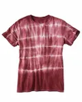 Shibori Tie-Dyed T-Shirt Maroon