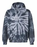 Blended Tie-Dyed Hooded Sweatshirt Black Cyclone