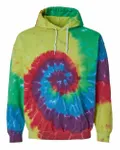 Blended Tie-Dyed Hooded Sweatshirt CLASSIC RAINBOW