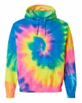 Blended Tie-Dyed Hooded Sweatshirt Flo Rainbow