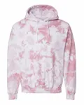 Blended Tie-Dyed Hooded Sweatshirt Rose Crystal