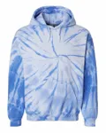 Blended Tie-Dyed Hooded Sweatshirt ROYAL