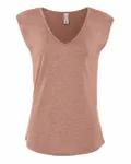 Women's Festival Sleeveless Deep V-Neck T-Shirt Desert Pink