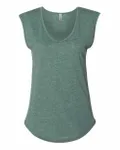 Women's Festival Sleeveless Deep V-Neck T-Shirt Royal Pine
