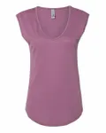 Women's Festival Sleeveless Deep V-Neck T-Shirt Shiraz