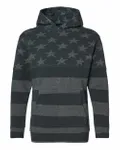 Youth Triblend Fleece Hooded Sweatshirt Black Stars & Stripes Triblend