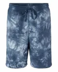 Tie-Dyed Fleece Shorts Tie Dye Navy