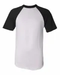 Augusta Sportswear Adult Short-Sleeve Baseball Jersey White/ Black