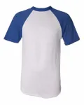 Augusta Sportswear Adult Short-Sleeve Baseball Jersey White/ Royal