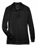 Harriton Ladies' Advantage Snag Protection Plus Long-Sleeve Tactical Polo BLACK