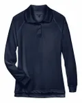 Harriton Ladies' Advantage Snag Protection Plus Long-Sleeve Tactical Polo DARK NAVY