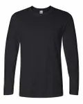 Gildan Adult Softstyle Long-Sleeve T-Shirt BLACK