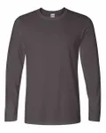 Gildan Adult Softstyle Long-Sleeve T-Shirt Charcoal