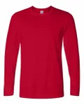 Gildan Adult Softstyle Long-Sleeve T-Shirt Cherry Red