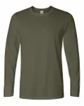 Gildan Adult Softstyle Long-Sleeve T-Shirt Military Green