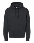 Unisex Ultimate™ CVC Ring-Spun Hooded Sweatshirt Black Ink Heather
