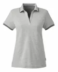 Nautica Ladies' Deck Polo Oxford Heather