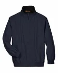 Harriton Adult Fleece-Lined Nylon Jacket Navy/ Black