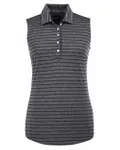 Puma Golf Ladies' Rotation Stripe Sleeveless Polo PUMA BLACK