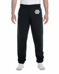 Jerzees Adult Super Sweats NuBlend Fleece Pocketed Sweatpants BLACK