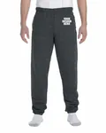 Jerzees Adult Super Sweats NuBlend Fleece Pocketed Sweatpants Black Heather