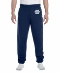 Jerzees Adult Super Sweats NuBlend Fleece Pocketed Sweatpants J Navy